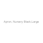 Apron, Nursery Black,Large