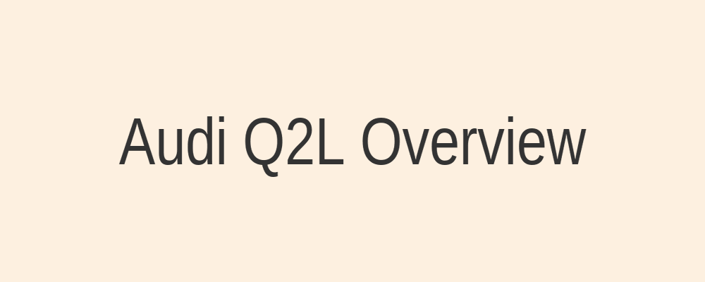 奥迪Q2L外观展示