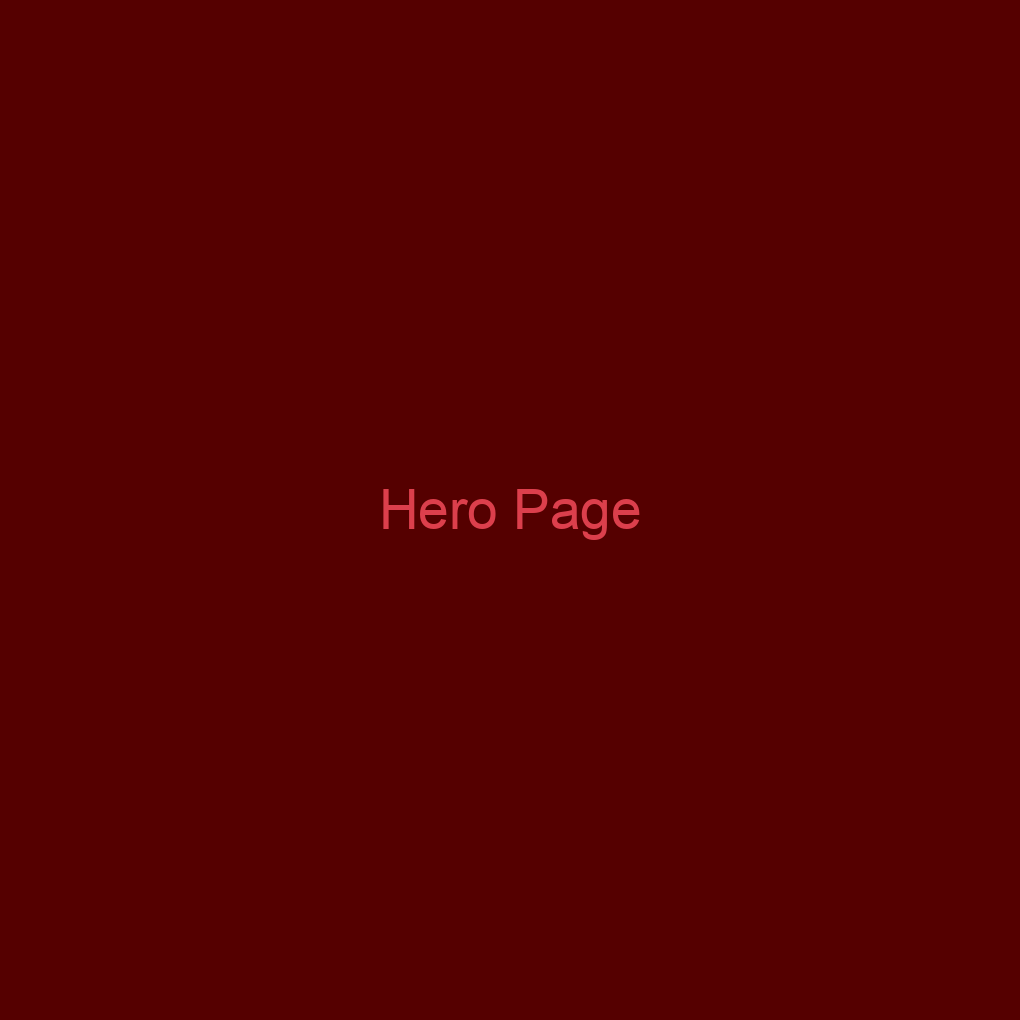 Hero page cover