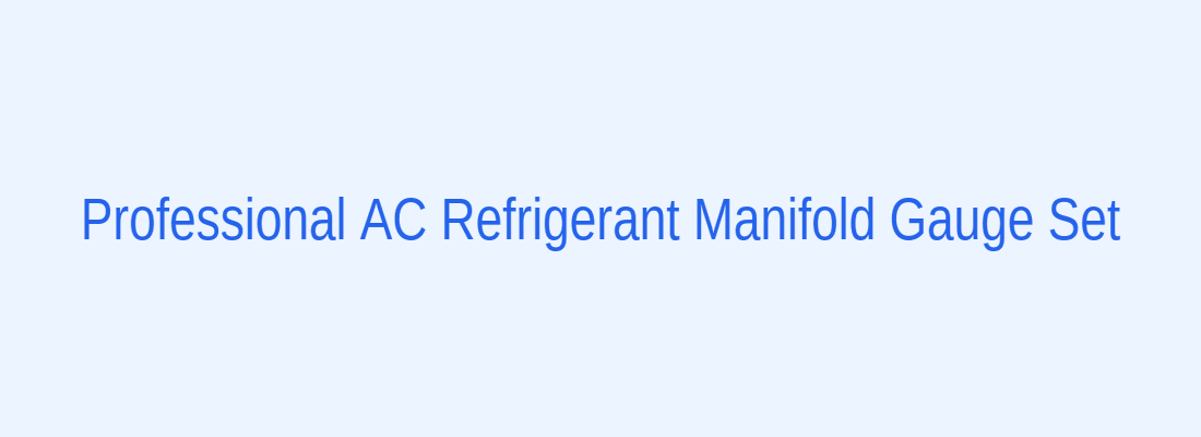 Automotive AC Manifold Gauge Set