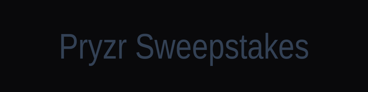 Pryzr Sweepstakes banner