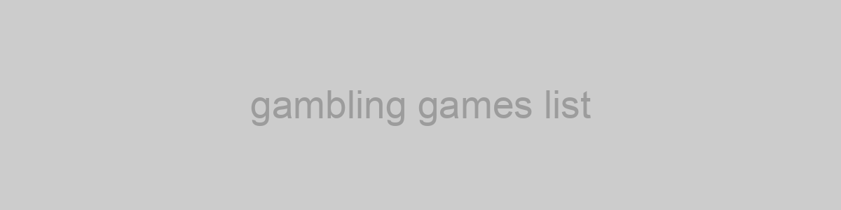 gambling games list