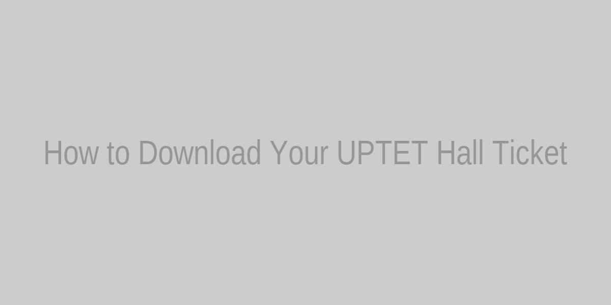 Placeholder: Step-by-Step Admit Card Download Flow