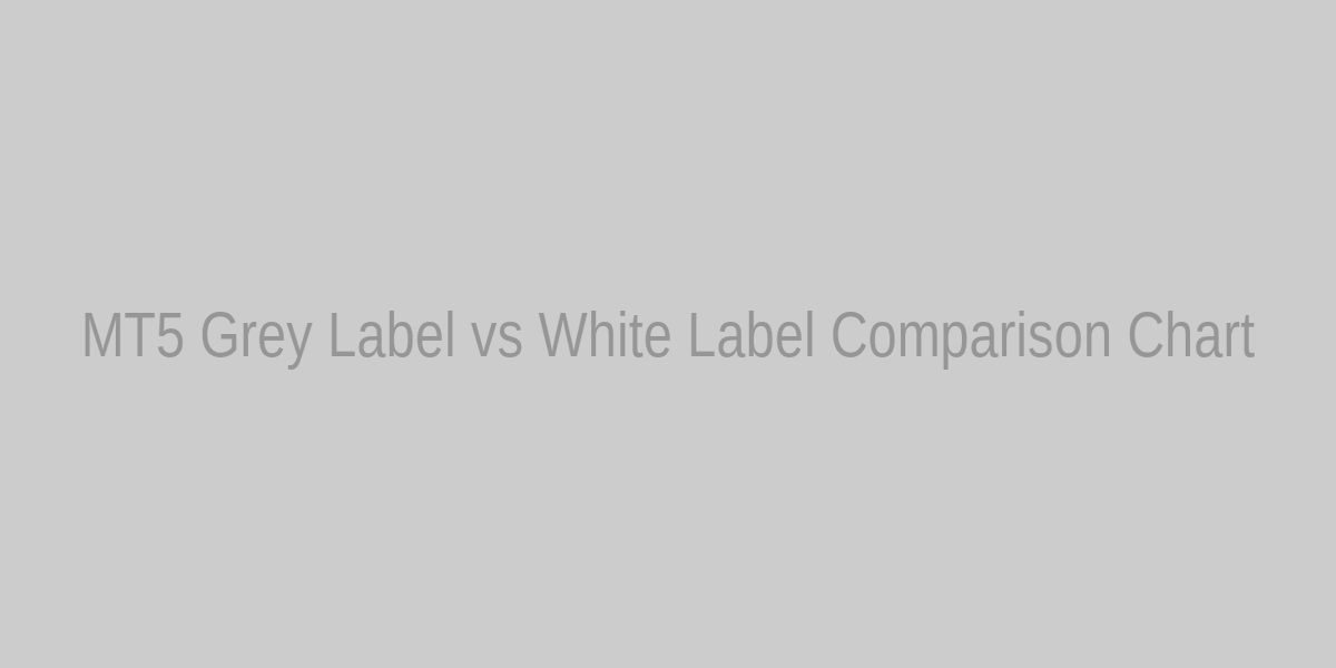 MT5 Grey Label vs White Label Cost and Feature Comparison