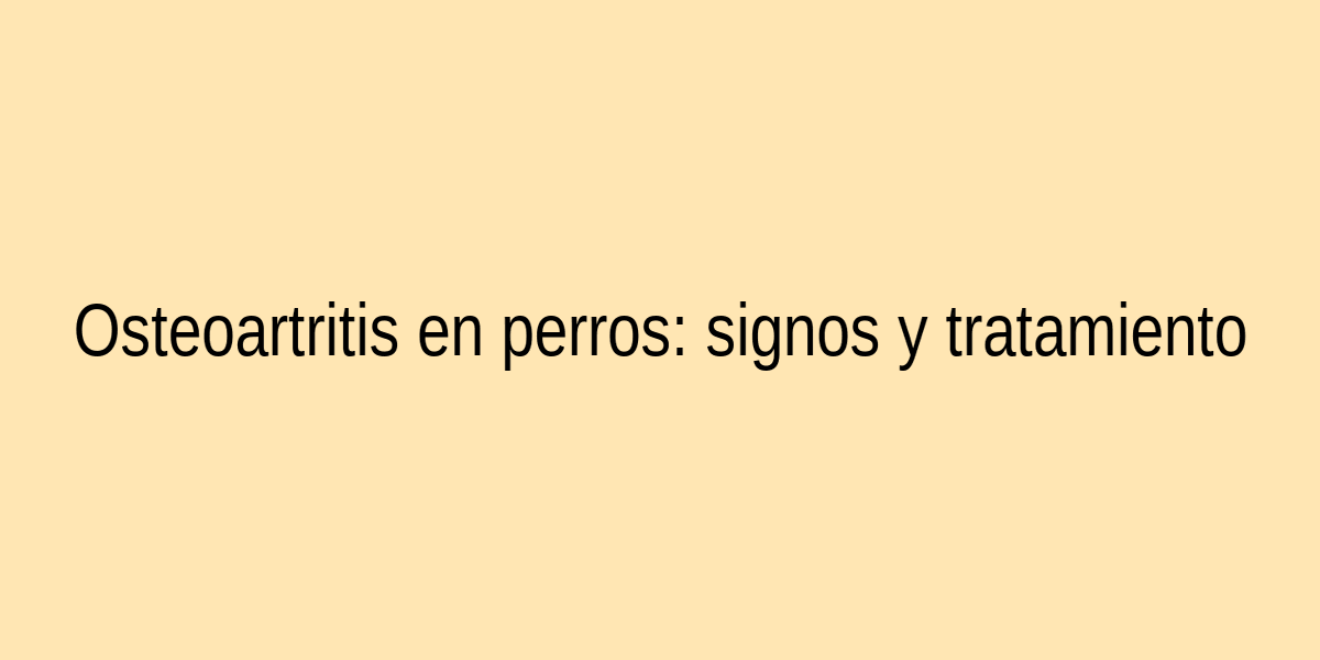 Caso clínico de perro con osteoartritis y su recuperación