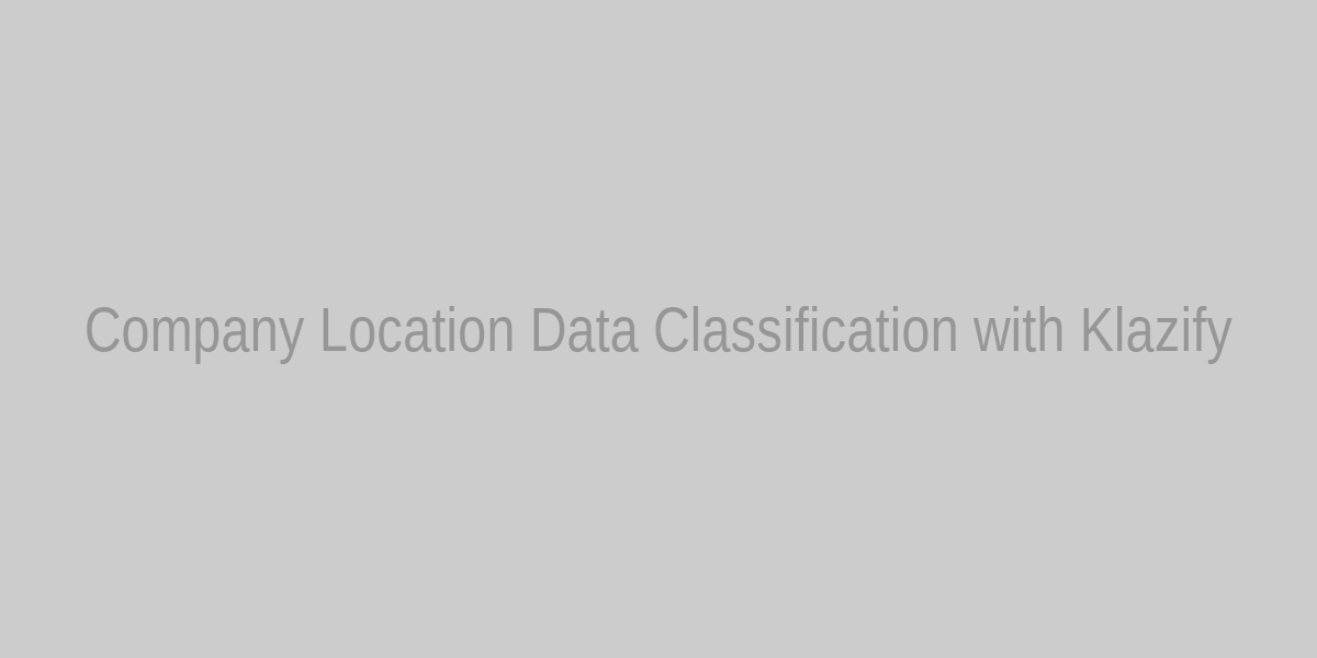 Illustration of company location data classification using Klazify API