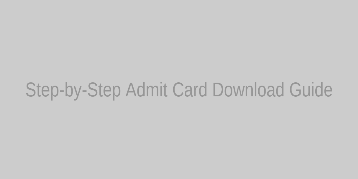 Placeholder: Steps to Download HTET Admit Card