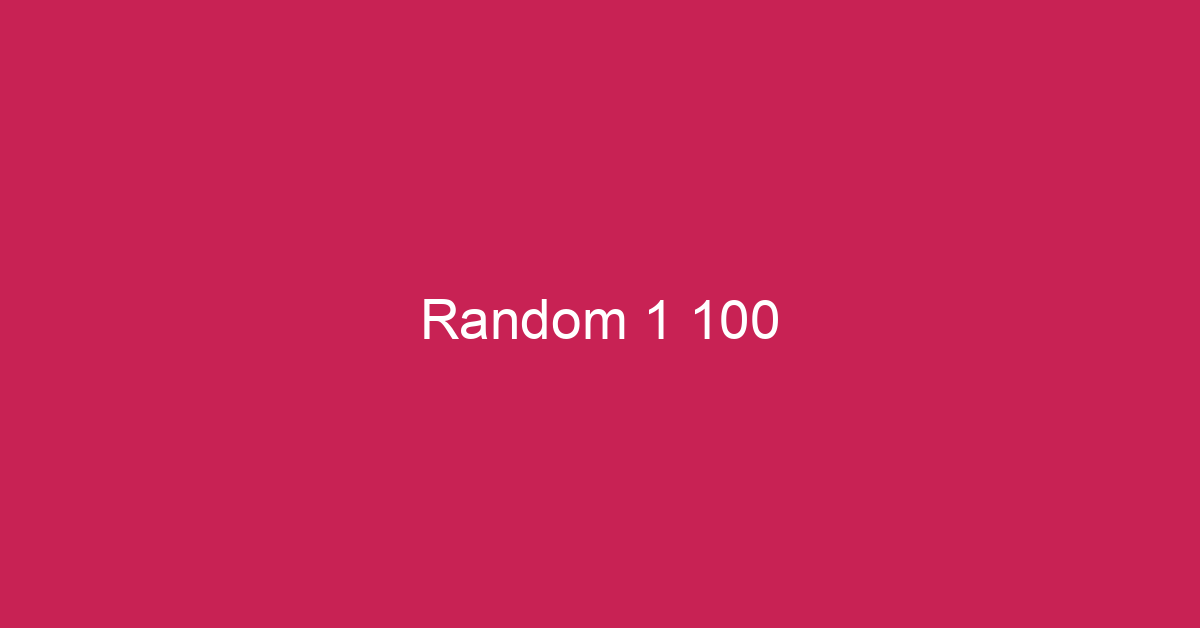 random-1-100-random-number-between-1-and-100