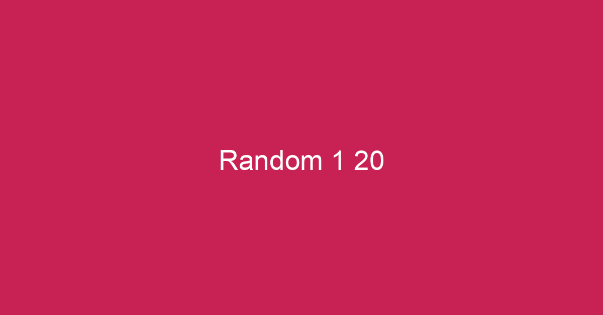 random-1-20-random-number-between-1-and-20