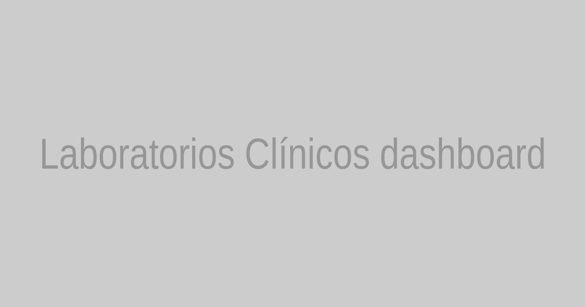 Dashboard de crecimiento para clínica de Laboratorios Clínicos