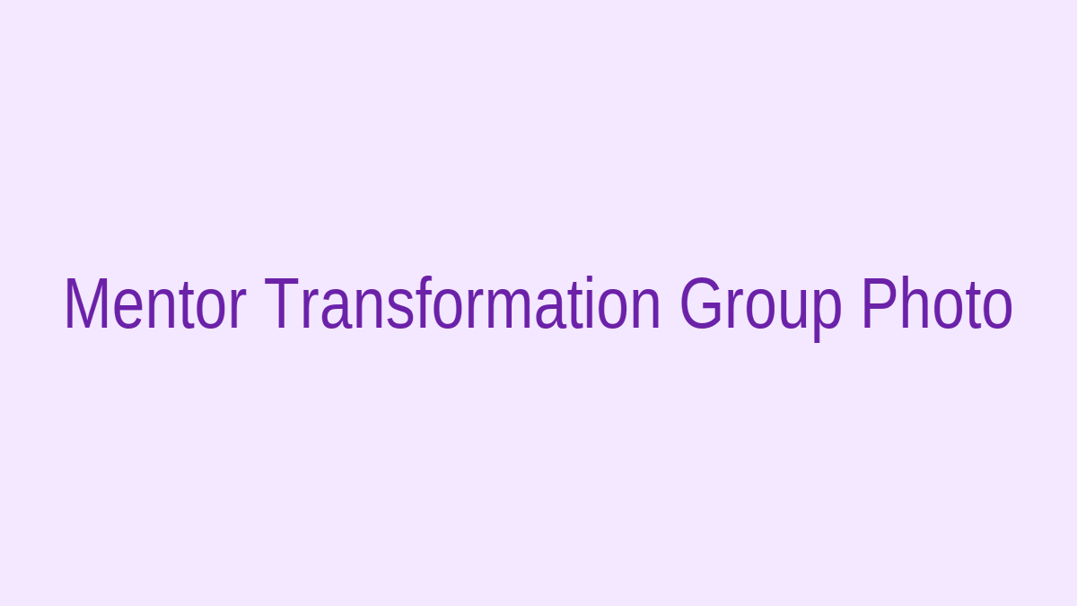 Mentor transforming women group