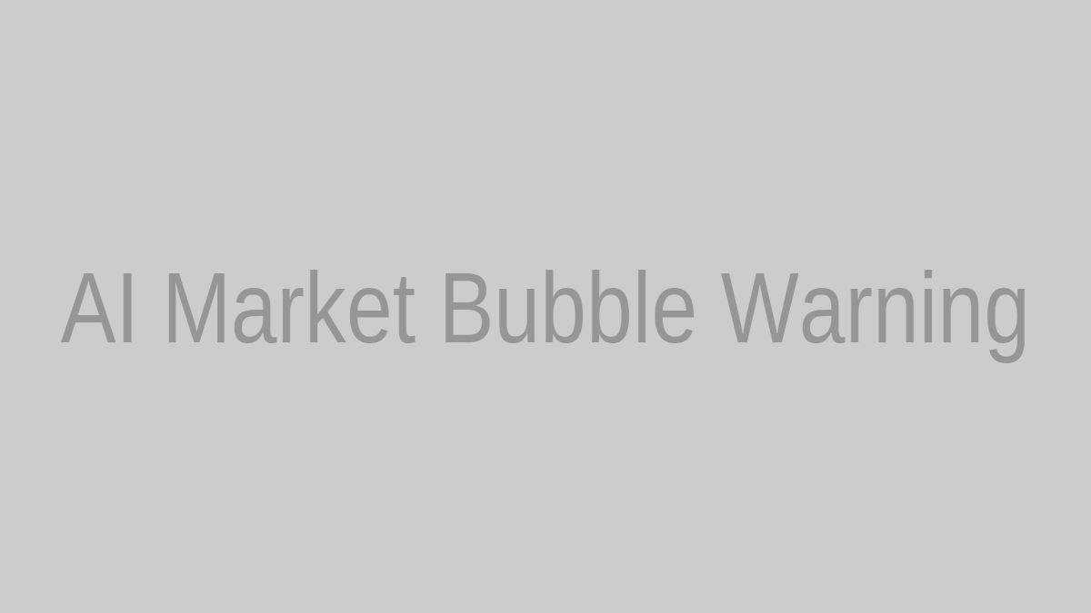 A visual representation of an AI-powered stock market graph with a bubble about to burst, superimposed with political elements.