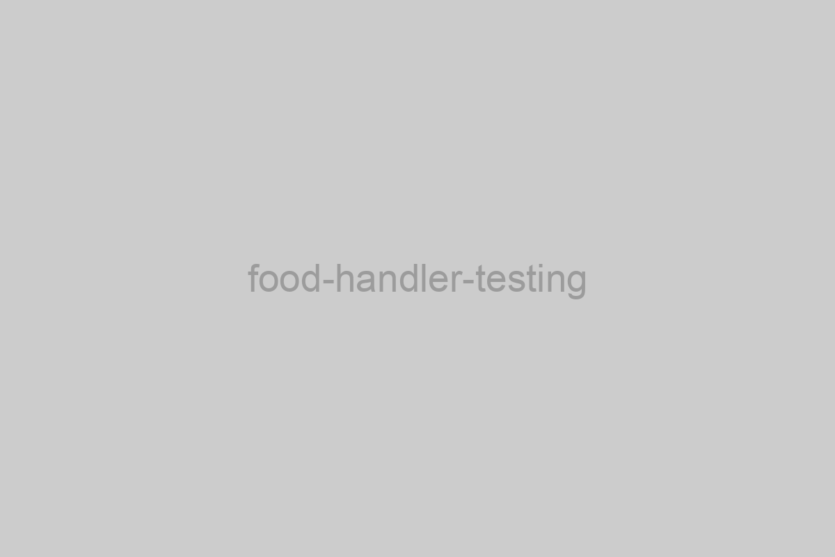 Food Handler Testing