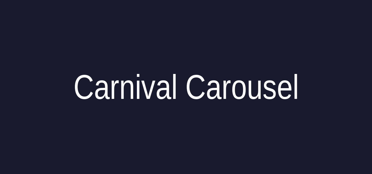 Classic carnival carousel ride with horses and lights