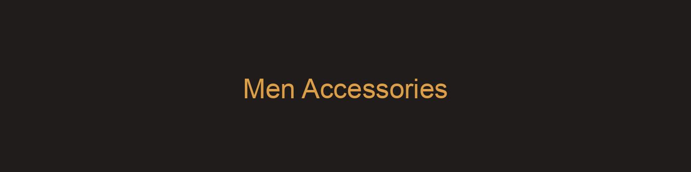 Men Accessories Banner