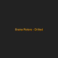 Brake Rotors - Drilled