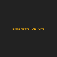 Brake Rotors - OE - Cryo