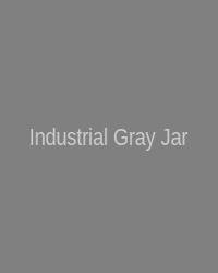 Industrial gray ceramic jar