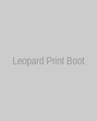 Leopard print ornamental boot