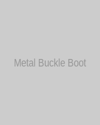 Boot with metal buckles