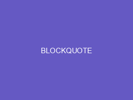 blockquote html tag