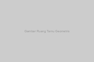 Ruang Tamu dengan Motif Geometris