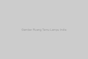 Ruang Tamu dengan Lampu Gantung India