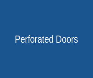 Perforated cabinet doors