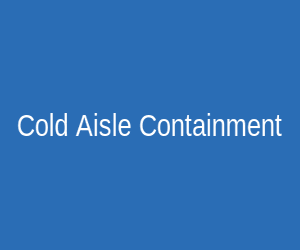 Cold aisle containment setup