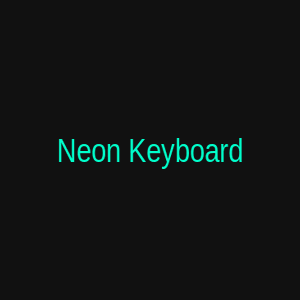 Neon Keyboard
