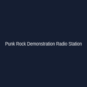 Punk Rock Demonstration Radio Station Logo