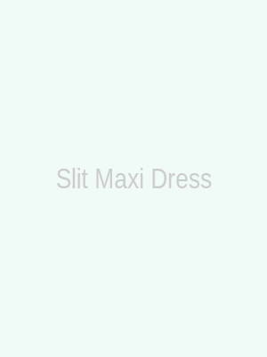 Floral maxi dress with side slit