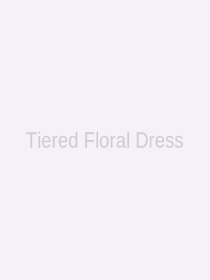 Tiered floral maxi dress