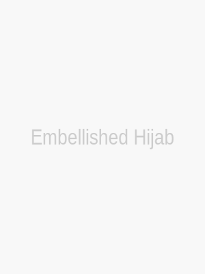 Matching hijab with stone accents