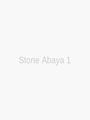 Modern abaya with crystal neckline and bell sleeves