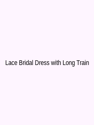 Elegant lace wedding gown with extended train