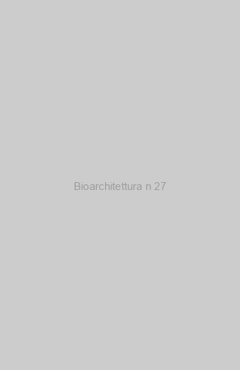 copertina bioarchitettura 27