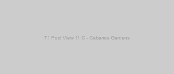 T1 Pool View 11 C - Cabanas Gardens