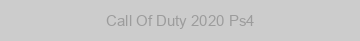 Call Of Duty 2020 Ps4