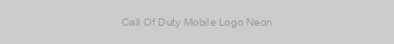 Call Of Duty Mobile Logo Neon