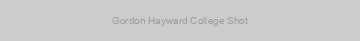 Gordon Hayward College Shot