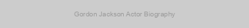 Gordon Jackson Actor Biography