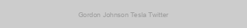 Gordon Johnson Tesla Twitter