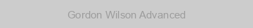 Gordon Wilson Advanced