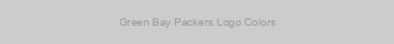 Green Bay Packers Logo Colors