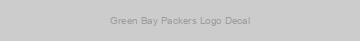 Green Bay Packers Logo Decal