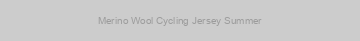 Merino Wool Cycling Jersey Summer