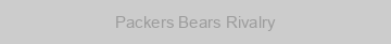 Packers Bears Rivalry