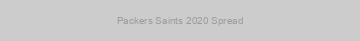 Packers Saints 2020 Spread