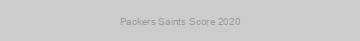Packers Saints Score 2020